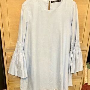 Zara Trafaluc Light Blue Mini Dress